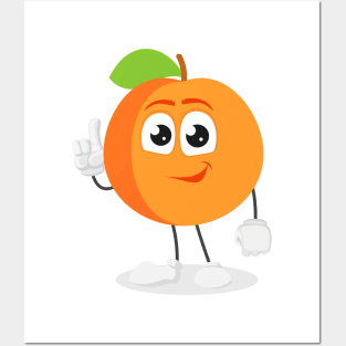 Fruity design - Apricot / Peach Posters and Art